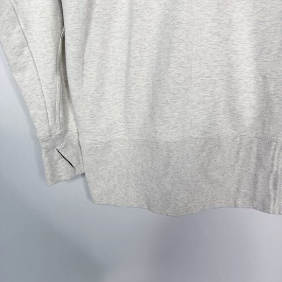 Athleta SP Small Petite Fog Heather Grey Triumph Long Hoodie Jacket Full Zip - Picture 7 of 14